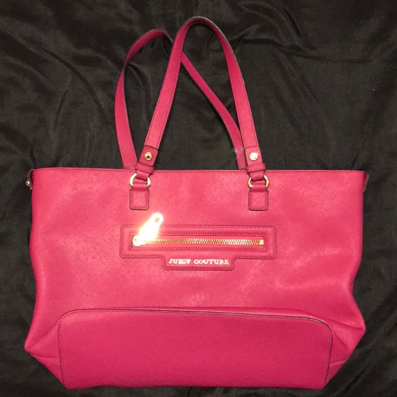 Juicy Couture Handbags - Juicy Couture Hot Pink Genuine Leather Purse